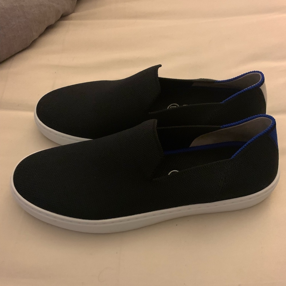 Black Rothy Slip Ons